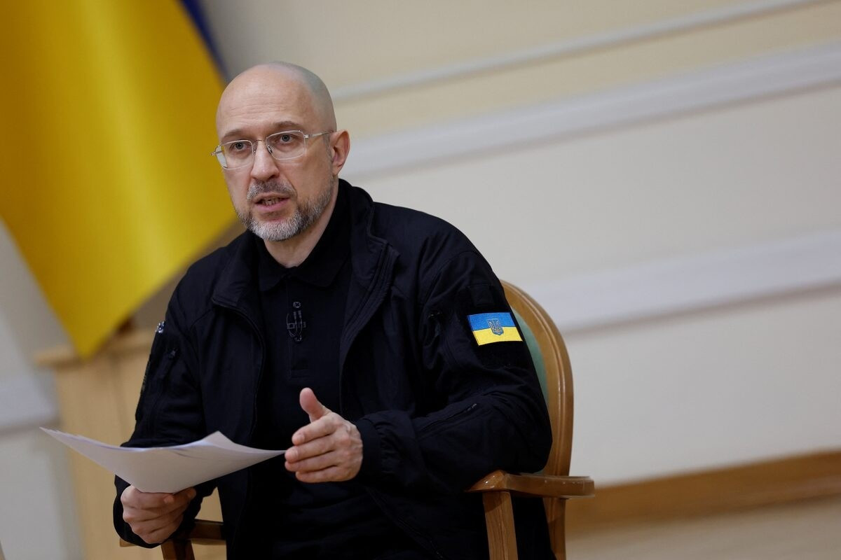 Thủ tướng Ukraine Denys Shmyhal. (Ảnh: Reuters) v4x2d3hv4fijfmxpg3xfaz3ey4.jpg