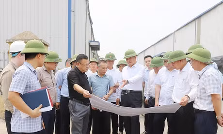 Phó Bí thư Hưng Yên Nguyễn Mạnh Quyền 'thúc' tiến độ dự án giao thông