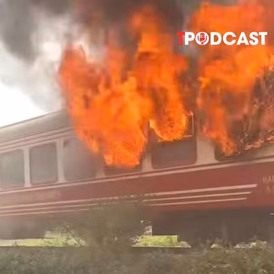 NÓNG 17/4: Thông tin vụ tàu hỏa bốc cháy 2 toa chở khách