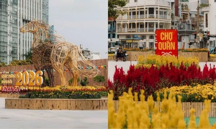 Công Viên Hoa Xuân Chợ Quán: Tọa Độ Sống Ảo Rực Rỡ Thu Hút Giới Trẻ Tết Bính Ngọ 2026