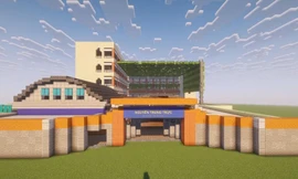 Nữ sinh THPT Nguyễn Trung Trực "xây" trường bằng những "khối lập phương" Minecraft