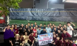 TP.HCM: Tuổi trẻ các trường đại học đồng lòng ra quân tiếp sức đồng bào vùng lũ