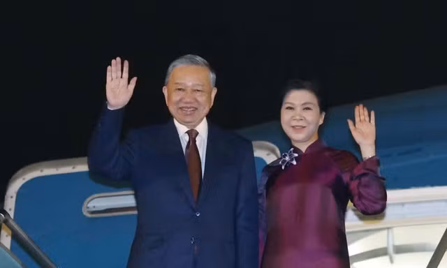 Tổng Bí thư, Chủ tịch nước Tô Lâm và Phu nhân lên đường thăm cấp Nhà nước tới Trung Quốc