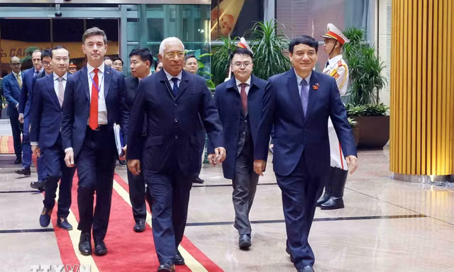 Chủ tịch Hội đồng châu Âu António Costa bắt đầu thăm chính thức Việt Nam