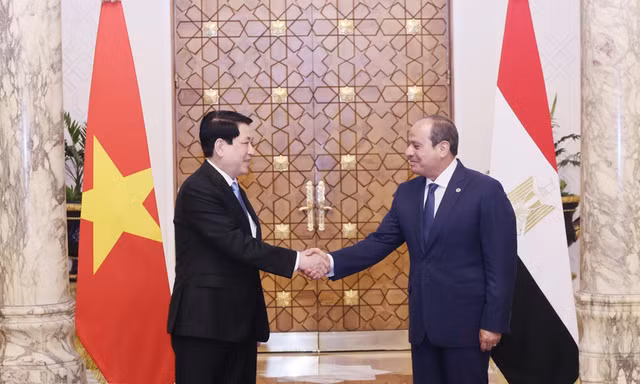 Việt Nam và Ai Cập nâng cấp quan hệ lên Đối tác toàn diện