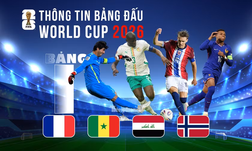 Thông tin bảng I FIFA World Cup 2026: Một ông lớn, ba kẻ thách thức