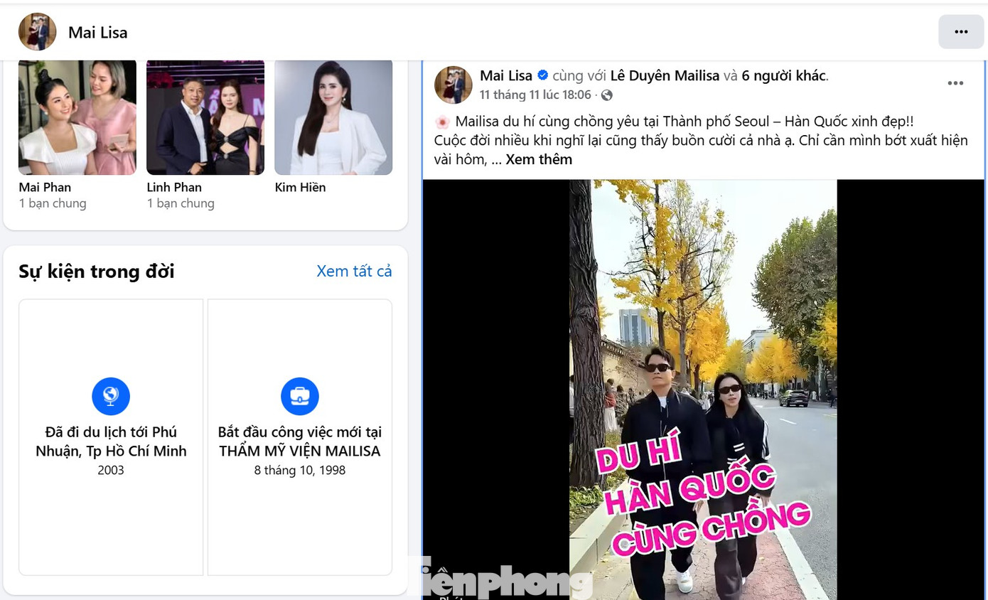 Thông tin chuyến du lịch đăng trên dòng trang cá nhân. tp-mailisa21.jpg