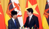 Chủ tịch nước Lương Cường chủ trì lễ đón Quốc vương Brunei
