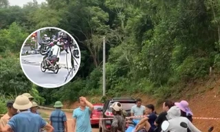 Nơi phát hiện thấy thi thể người lái xe ôm. 