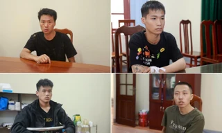 Bốn nghi phạm liên quan đến vụ án ở Lạng Sơn. 