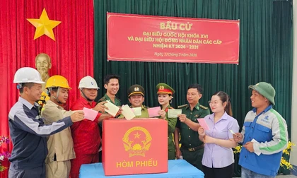 Ngày hội bầu cử sớm ở đảo Hòn Khoai, Hòn Chuối 