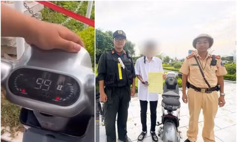 Xử lý học sinh dùng xe đạp điện 'độ chế', tốc độ hiển thị 99 km/h
