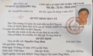 Cơ quan điều tra kêu gọi Chủ tịch HĐQT Tổng Công ty Cây xanh Công Minh đầu thú
