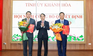 Bổ nhiệm Trưởng ban Tổ chức, Trưởng ban Tuyên giáo và Dân vận Tỉnh ủy Khánh Hòa