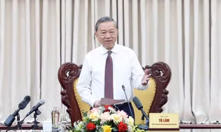 Tổng Bí thư Tô Lâm phát biểu chỉ đạo. (Ảnh: Thống Nhất/TTXVN)