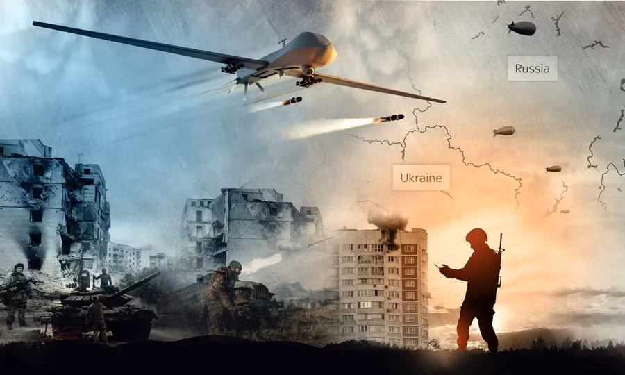 Ukraine nhận UAV sản xuất ở nhiều nước châu Âu để tấn công NgaMinh họa: Sky News