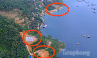 Ngang nhiên bạt núi, lấn hồ du lịch cấp quốc gia 