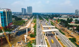Lộ diện hình dáng đại nút giao kết nối Vành đai 3,5 với trục đại lộ lớn nhất Thủ đô