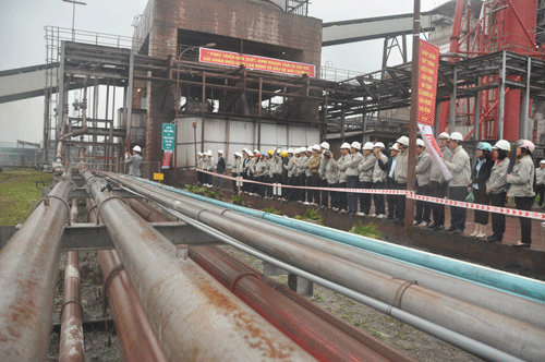 Diễn tập chữa cháy tại Nhà máy Nhiệt điện Na Dương ảnh 1