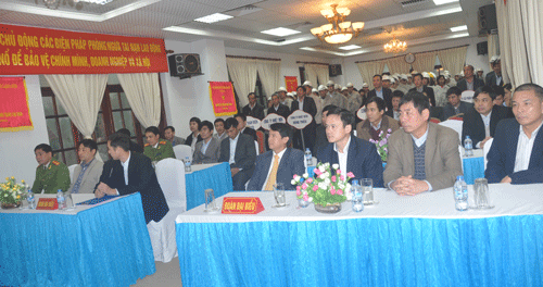 Diễn tập chữa cháy tại Nhà máy Nhiệt điện Na Dương ảnh 2