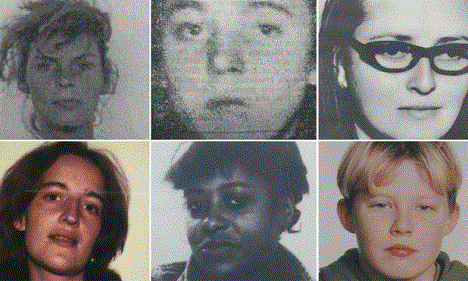 5 phụ nữ và một bé trai bị giết hại cách đây 20 năm. Ảnh: Cảnh sát Hessen.