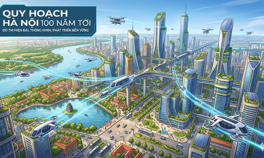 Quy hoạch Thủ đô tầm nhìn 100 năm: Hà Nội áp dụng mô hình 'Đô thị 15 phút'