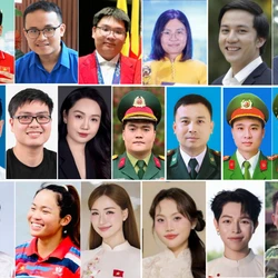 19 đề cử Giải thưởng Gương mặt trẻ Việt Nam tiêu biểu năm 2025: Lê Kiến Thành, Trần Minh Hoàng, Nguyễn Lương Thái Duy, Lệ Hằng, Phạm Anh Tuấn, Nguyễn Phạm Nhất Thiên Minh, Nguyễn Chí Đông, Phạm Chí Nhu, Lê Thị Hồng, Đoàn Văn Chí, Nguyễn Văn Thành, Nguyễn Hữu Dũng, Quốc Khánh, Đình Bắc, Nguyễn Hương, Nguyễn Thị Hòa (Hòa Minzy), Phương Mỹ Chi, Nguyễn Đức Phúc, Mùa A Thi (lần lượt từ trái qua phải, từ trên xuống dưới).