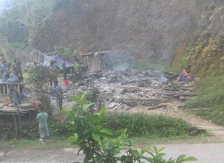 Hiện trường vụ việc.