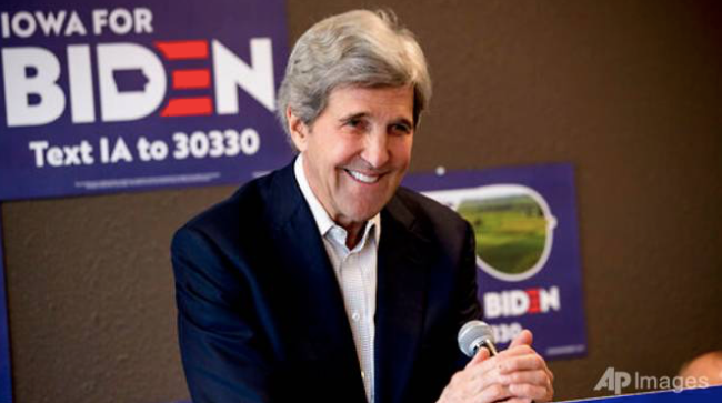 Cựu ngoại trưởng Mỹ John Kerry. (Ảnh: AP)