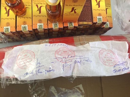 Lô mỹ phẩm giả mạo nhãn hiệu Kiều Beauty Queen K.