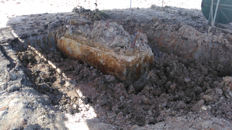 Ảnh hiện trường ngôi mộ.