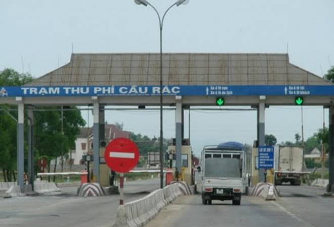 Trạm thu phí Cầu Rác (Hà Tĩnh) - một trong những trạm ảnh hưởng bởi bão số 10