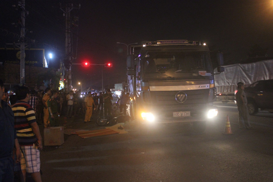 Hiện trường tai nạn.