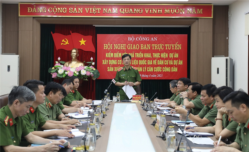 Thứ trưởng Nguyễn Duy Ngọc phát biểu tại Hội nghị. Ảnh: Bộ Công an