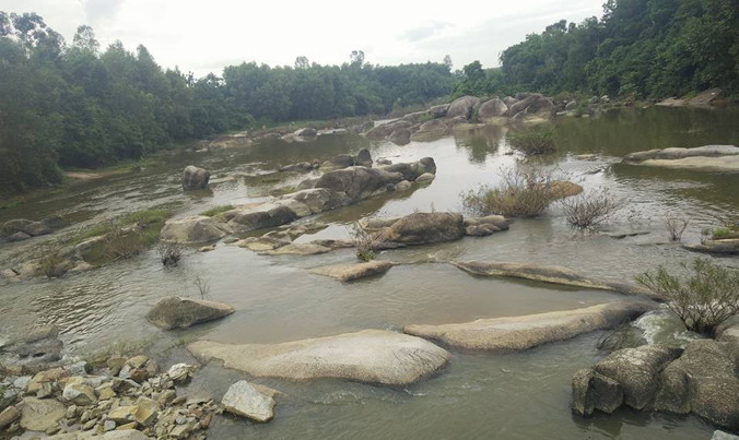 Sông Ly Ly – nơi phát hiện xác nam thanh niên. Ảnh C.T.