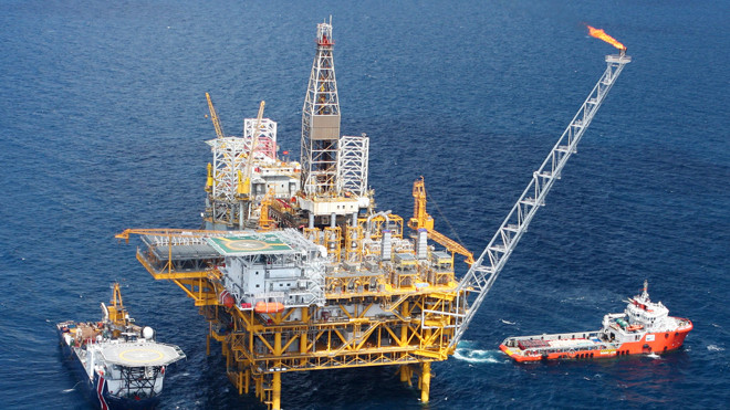 Thanh tra đã tiến hành thanh tra cả đơn vị khoan dầu khí. Ảnh: Tuấn Anh