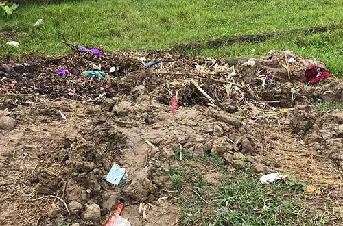 Nơi phát hiện thi thể bà D.