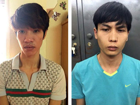 Hai nghi can tại cơ quan công an. Ảnh: CAND.