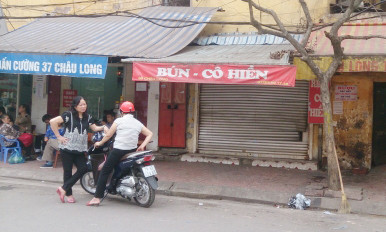 Cửa hàng của Bà Hiền nơi xảy ra vụ ẩu đả