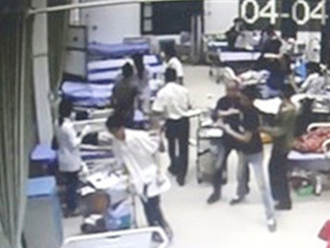 Hiện trường vụ việc. Ảnh cắt từ video