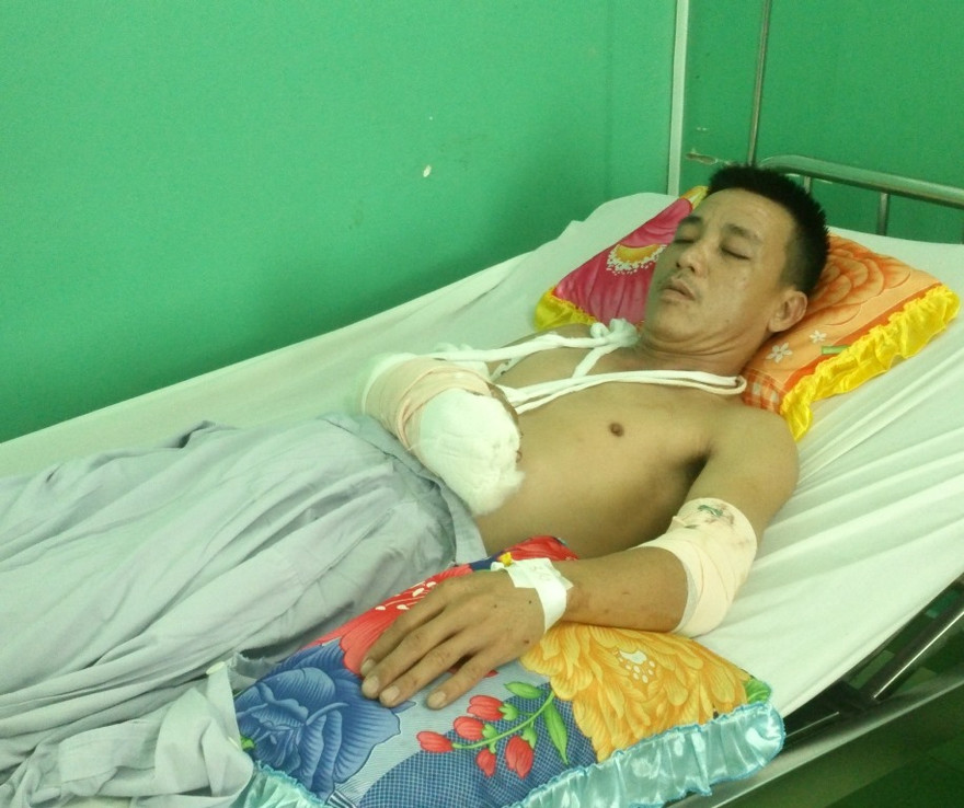 Anh Điều vẫn đang được điều trị tại bệnh viện 175