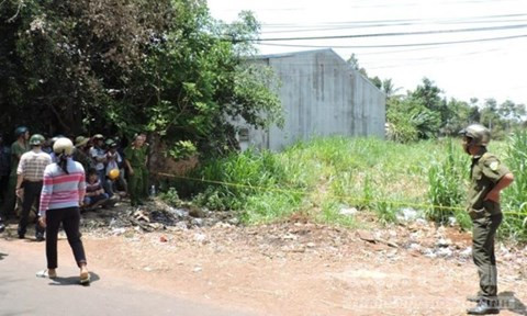 Khu vực nơi tìm thấy thi thể của ông Y Răng - Ảnh: Bảo Bình