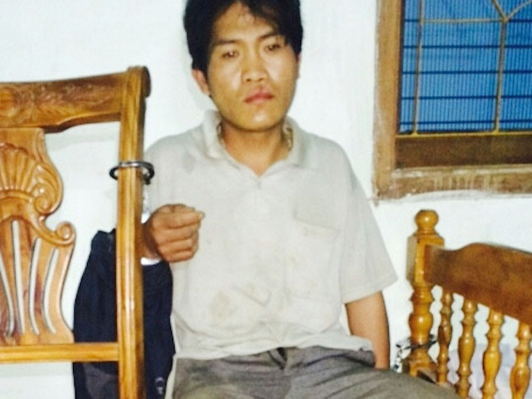 Đối tượng Xồng Nhia Xồng tại cơ quan điều tra