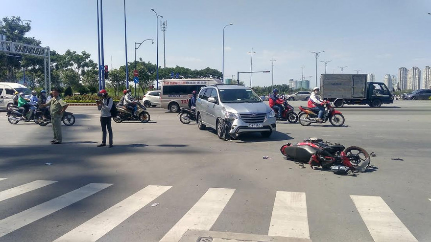 Hiện trường tai nạn.