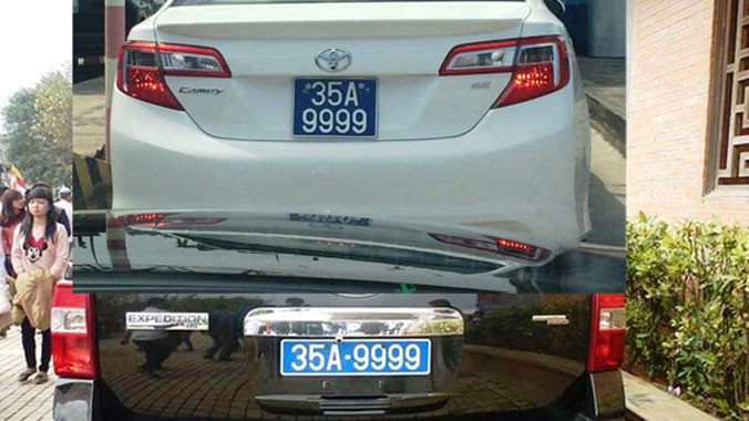 Hai xe cùng sử dụng chung một biển số xanh xảy ra tại Ninh Bình vừa qua