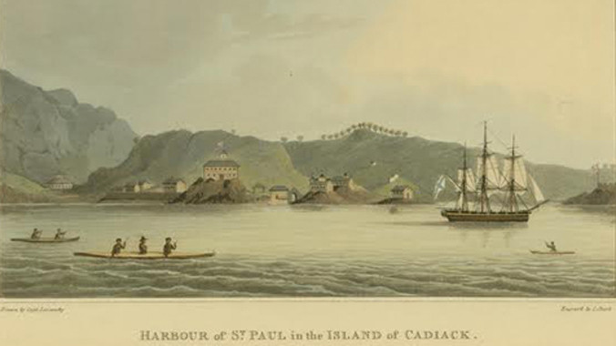 Chiến hạm Neva trước khi chìm gần đảo Kruzof, bang Alaska vào năm 1813. Ảnh: Dave McMahan.