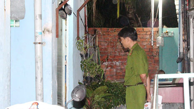 Hiện trường nơi phát hiện thi thể chị Mỹ.