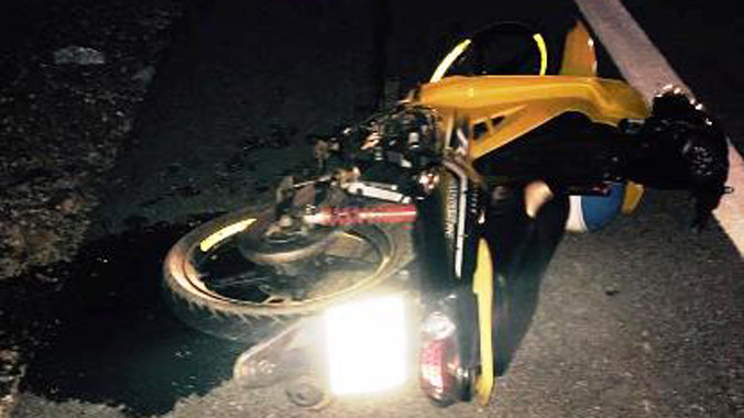 Hiện trường vụ tai nạn.