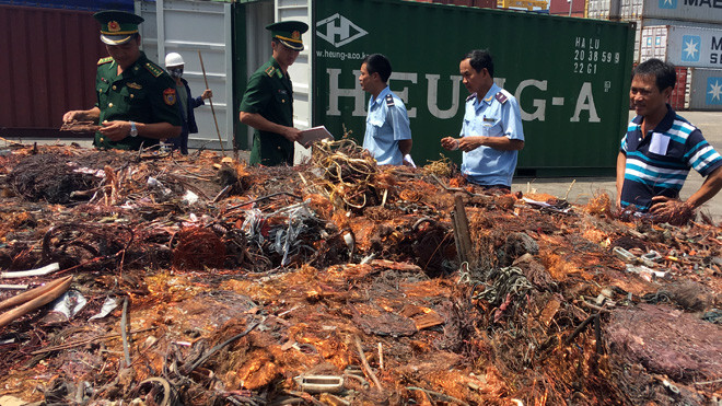 Tang vật đồng bị thu giữ