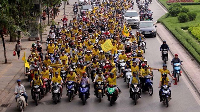 Hàng nghìn CĐV SLNA đã chuẩn bị “biểu dương lực lượng” trước trận đấu